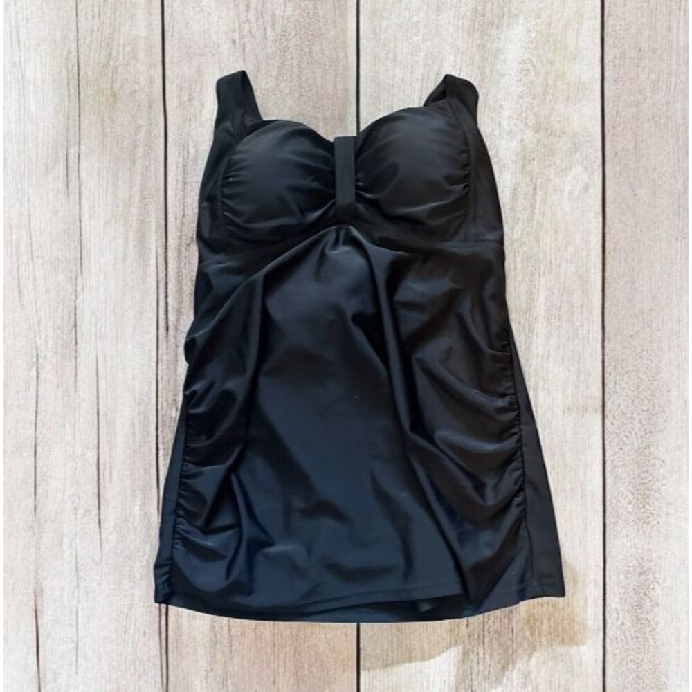 Motherhood Maternity‎ Swim Black Tankini Top Size Medium